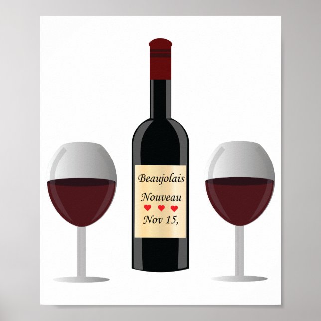 Beaujolais Nouveau Day. Emar Design Poster (Framsidan)