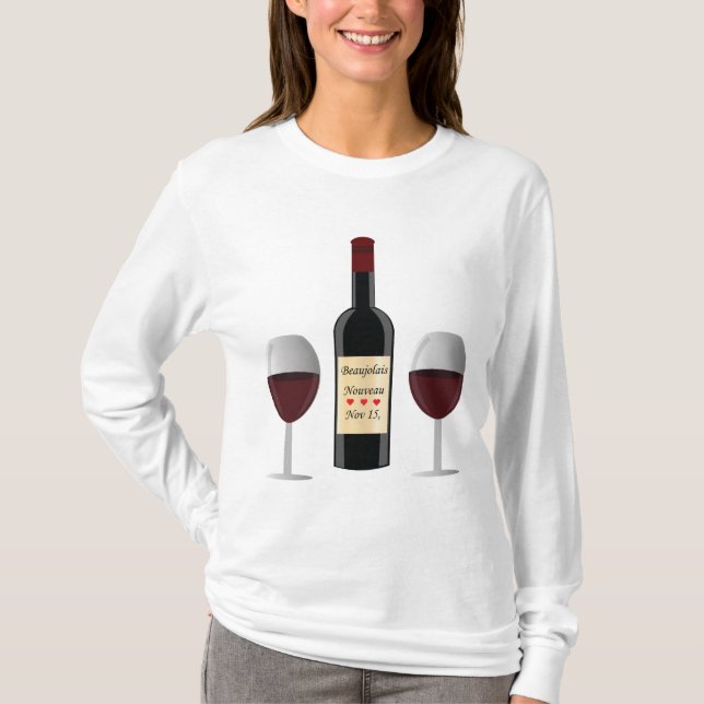 BeaujolaisNouveau dag T Shirt (Framsida)