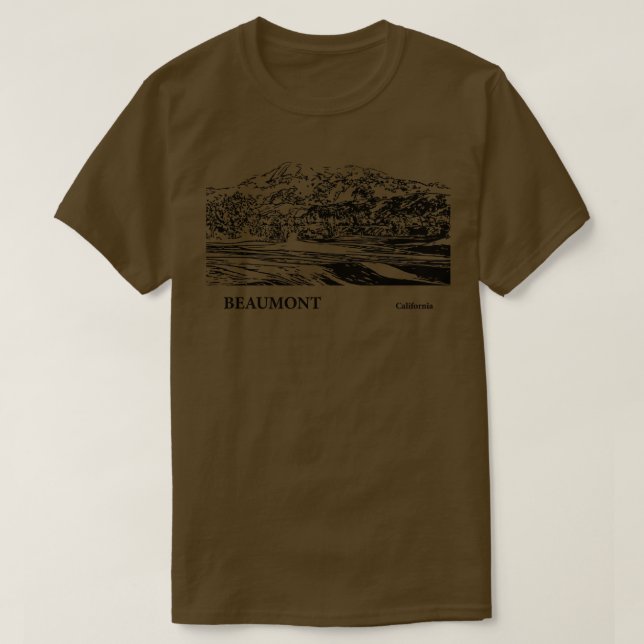 Beaumont California TShirt 2 T Shirt (Design framsida)