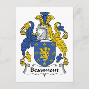 Beaumont Family Crest Vykort