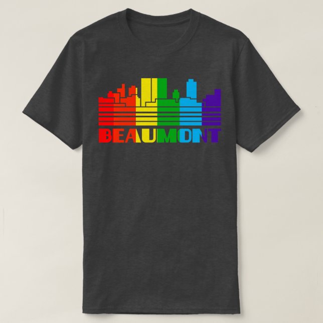 Beaumont Pride Beaumont LGBT Gift LGBTQ Supporter T Shirt (Design framsida)