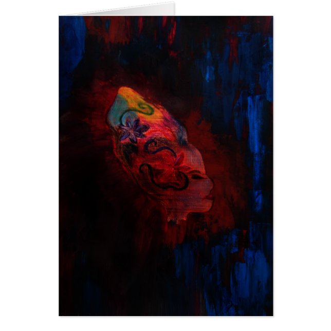 Beaute Africaine Hälsningskort (Framsidan)