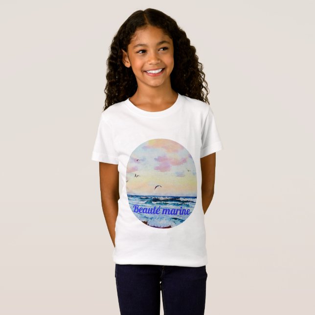 Beauté amrine-aquarelle t shirt (Hel framsida)