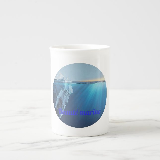 Beauté marine glacier- benporslin mugg (Framsidan)
