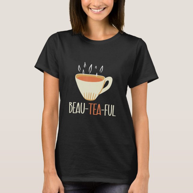 Beauteaful Chai Drinkers Tea  Chai Tea Party Graph T Shirt (Framsida)