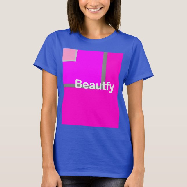Beautfy Blue manar eller Kvinnor T Shirt (Framsida)