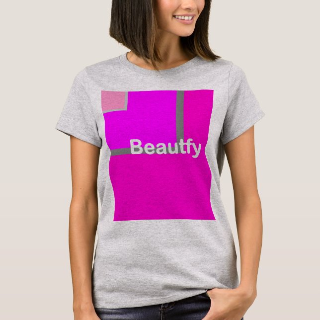 Beautfy women grått t shirt (Framsida)