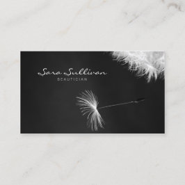 Beautician Affärskort Dandelion Closeup Visitkort