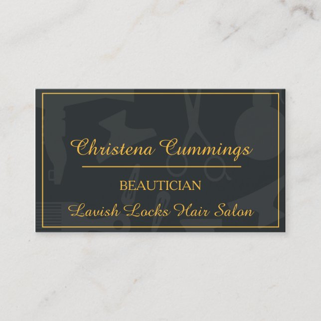 Beautician Affärskort Visitkort (Framsida)