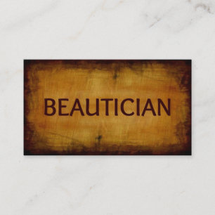 Beautician Antique Brushed Affärskort Visitkort