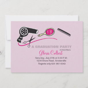 Beautician Beauty School Studenten Inbjudan