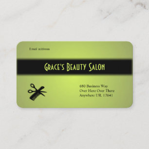 Beautician Design Lemon Lime Visitkort