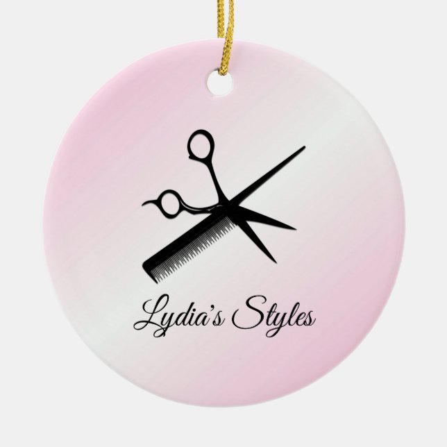 Beautician Design Rosa Personal Julgransprydnad Keramik (Framsidan)