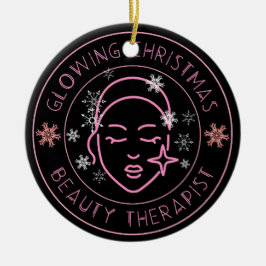 Beautician jul Gift Beauty Salon Julgransprydnad Keramik