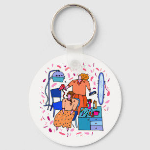 Beautician Keychain Nyckelring