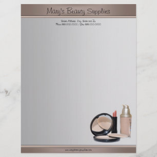 Beautician Letterhead Brevhuvud
