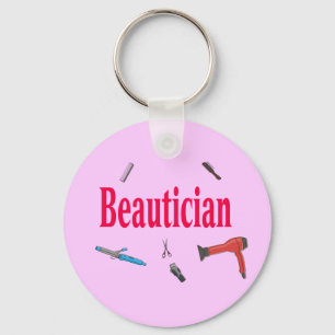 Beauticianaffär Keychain Nyckelring