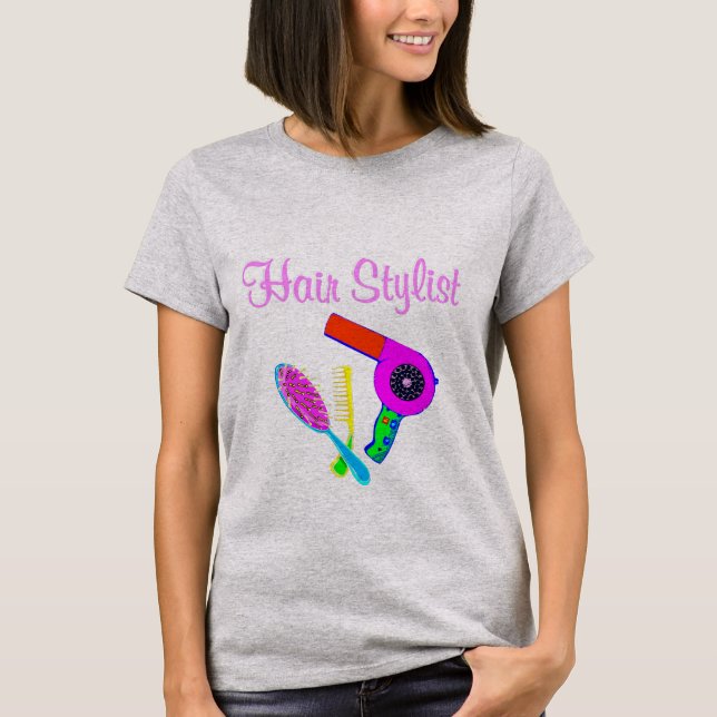 BEAUTICISK OCH HAIRDRESSER-PERSONLIG T SHIRT (Framsida)