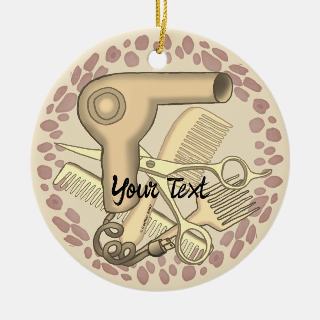 Beauticiskt prydnadsföremål julgransprydnad keramik (Framsidan)