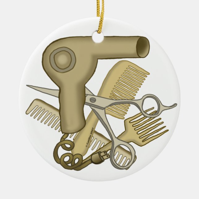 Beauticiskt prydnadsföremål julgransprydnad keramik (Framsidan)