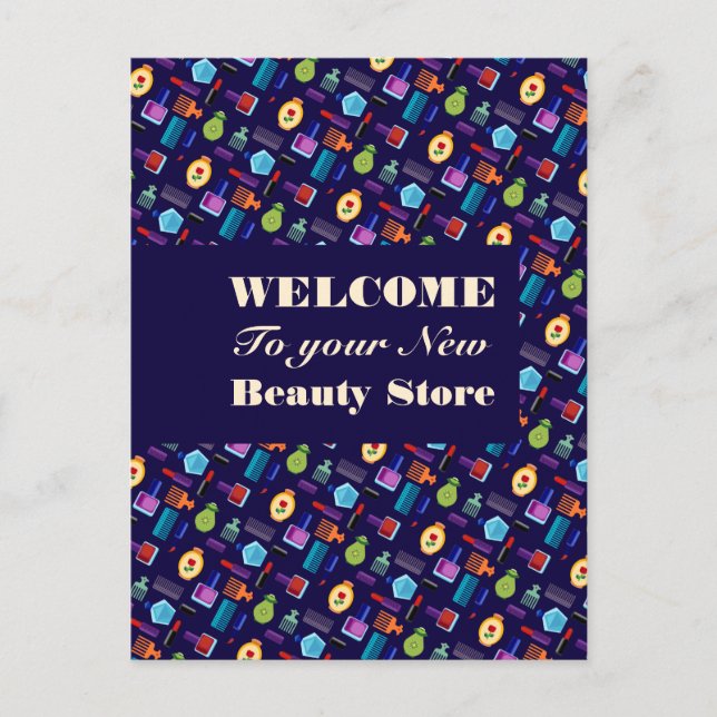 Beauticister & Hairdresser Girly Vykort (Framsida)