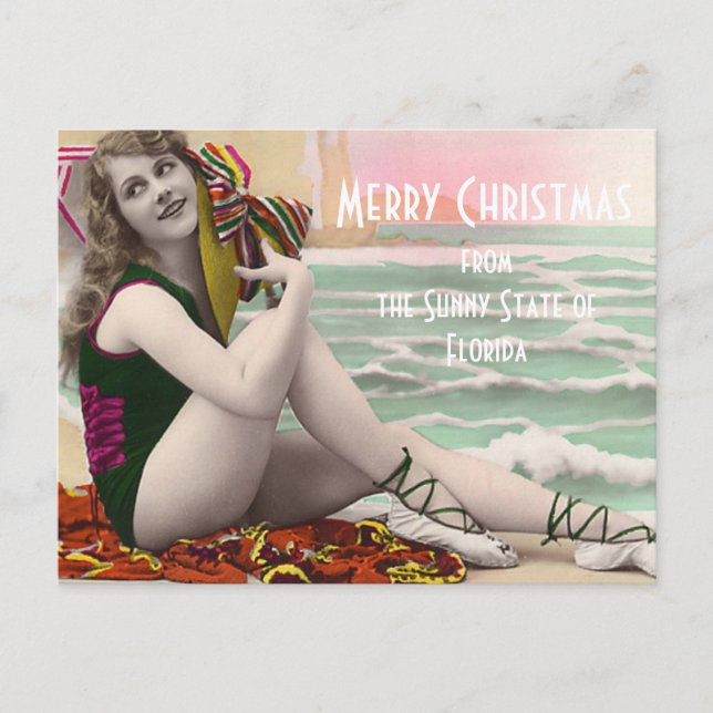 Beauties of the Past Florida-jul Helg Vykort (Framsida)