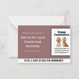 Beautifiera Roligt Doggy Anteckningskort