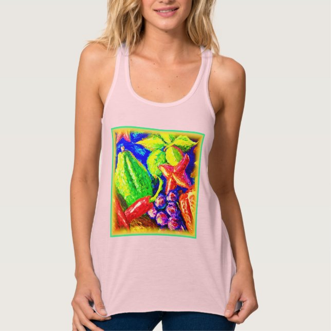 Beautifil och fruktbara stjärnor. Köp nu Linne Med Racerback (Framsida)