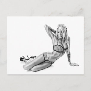 Beautiflul tattooed Suicidegirl Vykort