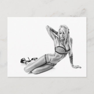 Beautiflul tattooed Suicidegirl Vykort