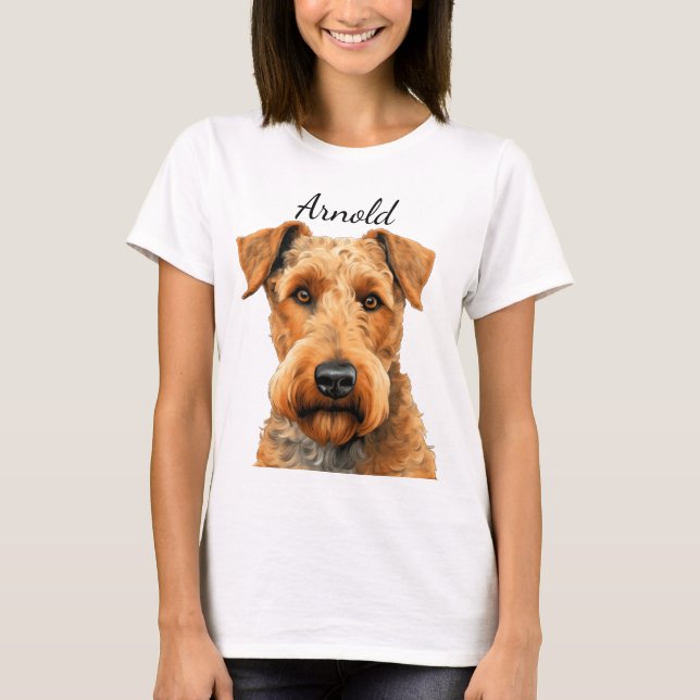 BEAUTIFUELLT LUFTFARTYG HUND ANSIKTE T SHIRT (Framsida)
