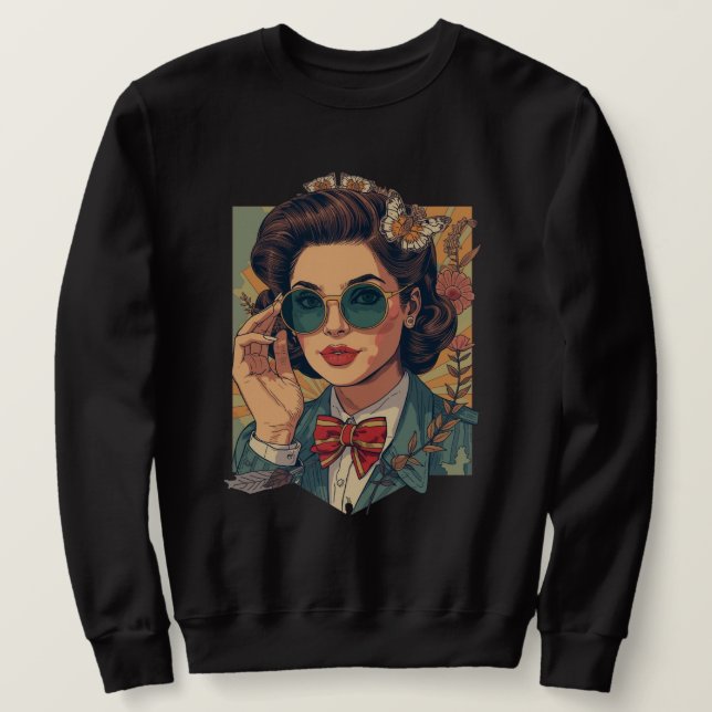 "Beautiful 19s Vintage Style Men's Sweatshirt  (Design framsida)