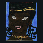 Beautiful African Princess  (Semi-Gloss) print Poster<br><div class="desc">Original African Princess character! Order yours today!</div>