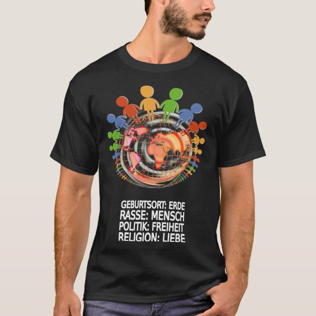 Beautiful against racism t shirt (Framsida)