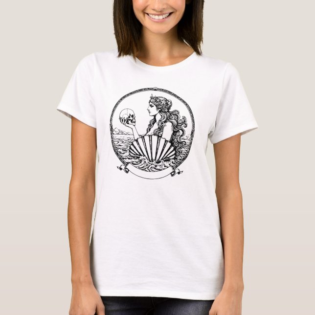 beautiful and melancholic Greek goddess Aphrodite T Shirt (Framsida)
