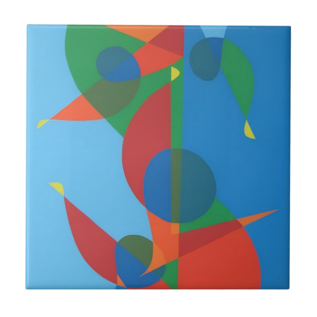 Beautiful and Vibrant Colors! Ceramic Tile Kakelplatta (Framsidan)