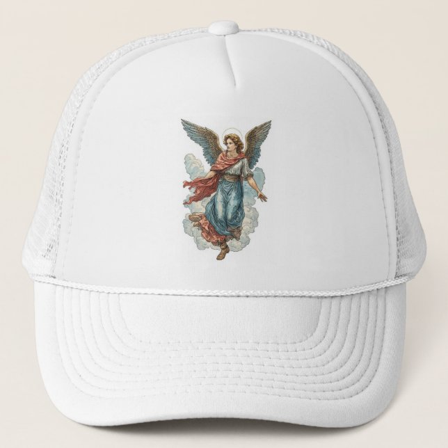 Beautiful Angel Christian Trucker Hat Keps (Framsida)
