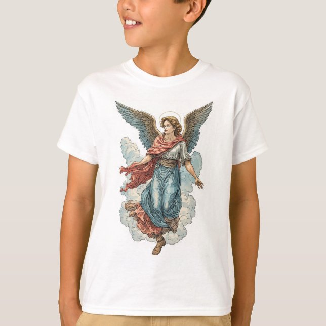 Beautiful Angel Kid's Christian Tee Shirt (Framsida)