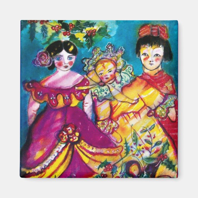 BEAUTIFUL ANTIQUE DOLLS MAGNET (Framsidan)