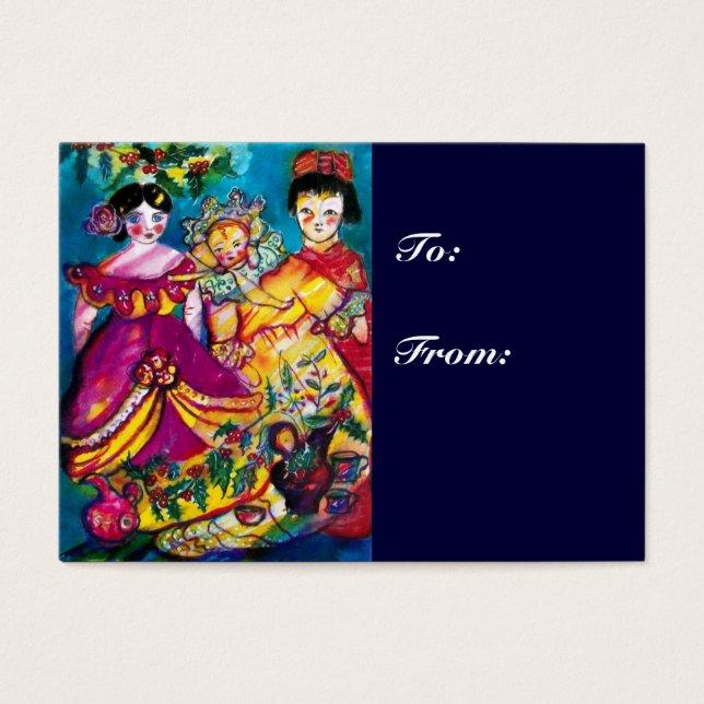 BEAUTIFUL ANTIQUE DOLLS VISITKORT (Framsidan)