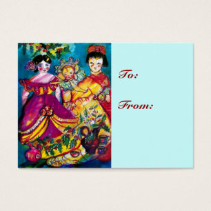 BEAUTIFUL ANTIQUE DOLLS VISITKORT