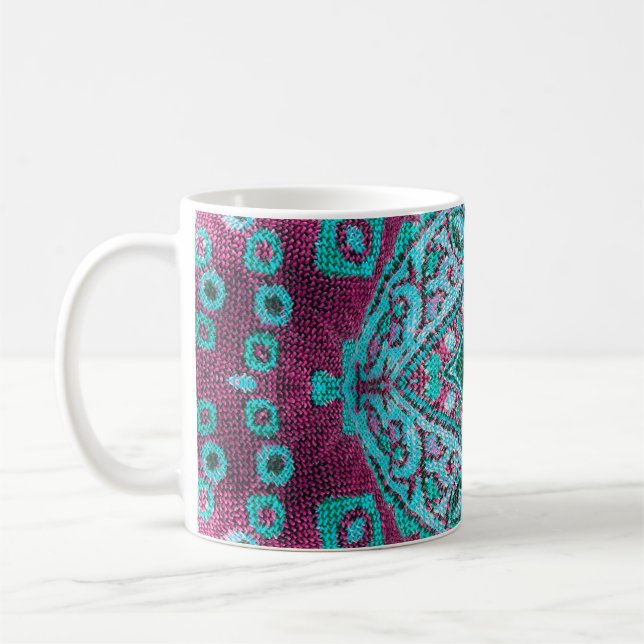 Beautiful, arab, arabic, arabian, arabesque fabric kaffemugg (Vänster)