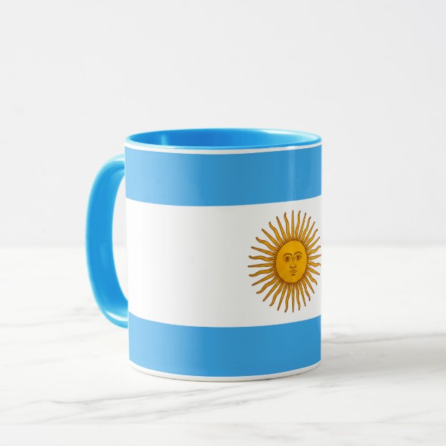 Beautiful Argentina Flag Mug Mugg (Framsida vänster)