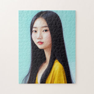 BEAUTIFUL ASIAN GIRL ART JIGSAW PUZZLE PUSSEL
