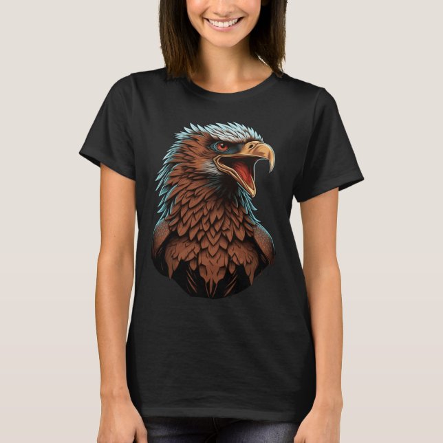 Beautiful Bald Eagle Bird Animal T Shirt (Framsida)