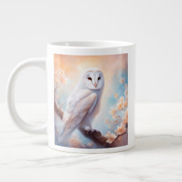 Beautiful Barn Owl Flowers  Jumbo Mugg