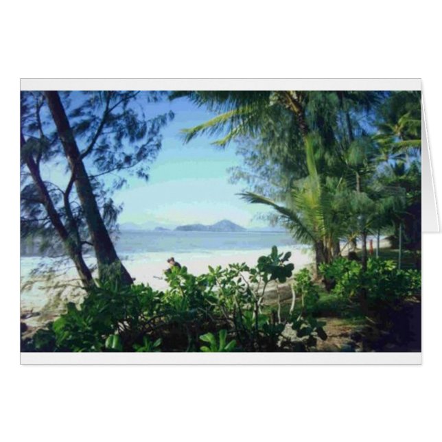 BEAUTIFUL BEACH HÄLSNINGSKORT (Framsidan Horizontal)