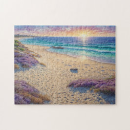 Beautiful Beach Waves and Shore Art Pussel