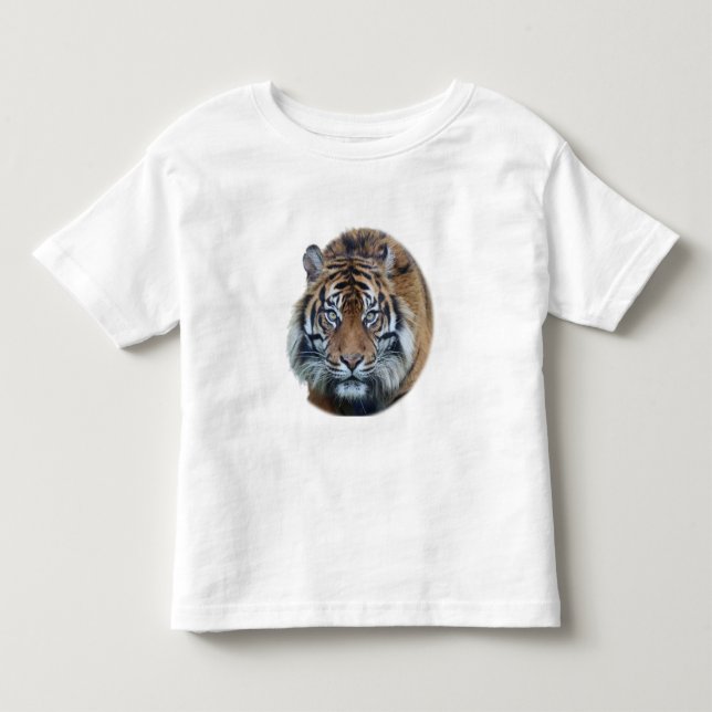 Beautiful Bengal Tiger Face Photo T Shirt (Framsida)