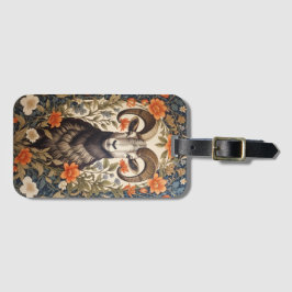 Beautiful Big Horn Sheep William Morris Inspired Bagagebricka